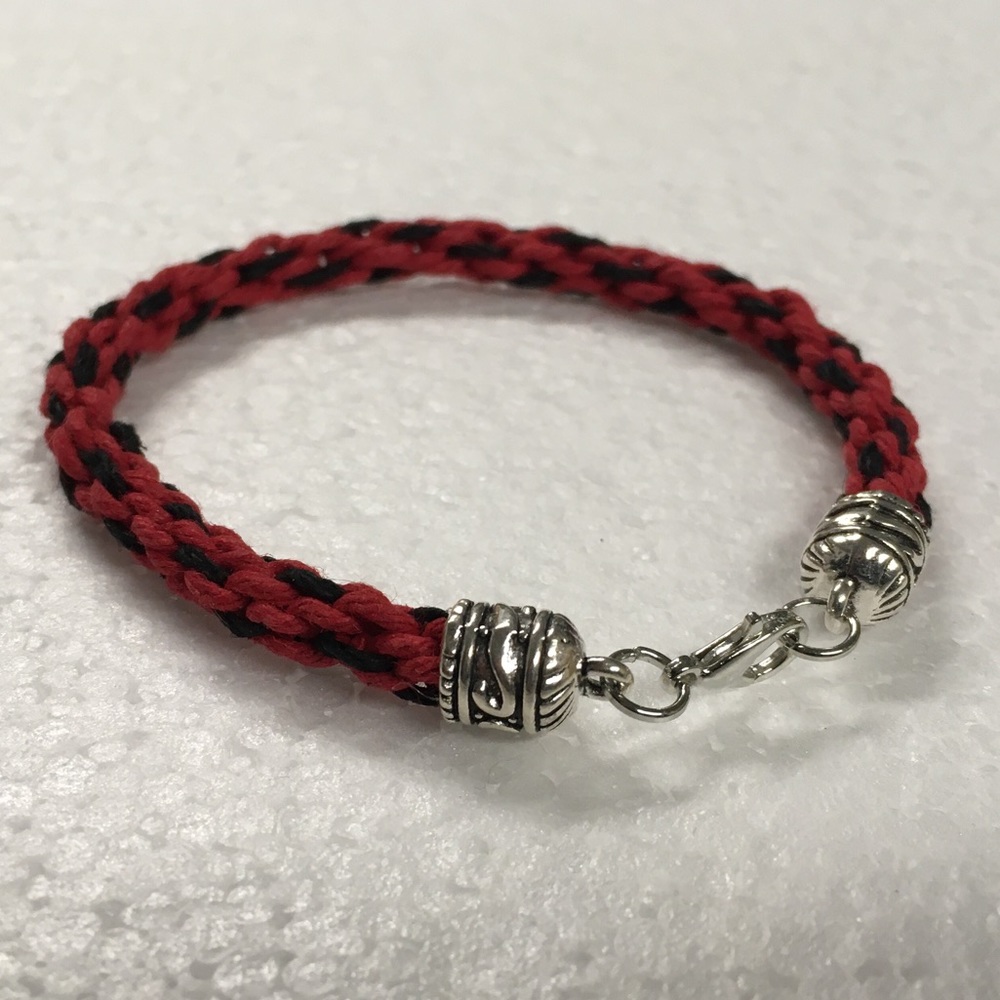 Handcrafted Hemp Cord Round Braided KUMIHIMO (5mm) Bracelet
